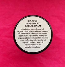 Load image into Gallery viewer, Rose &amp; Rosemary Face Balm